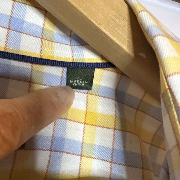 ORVIS Mens XL Multicolor Plaid Short Sleeve Button Down Shirt Preppy Coastal - Picture 4 of 7